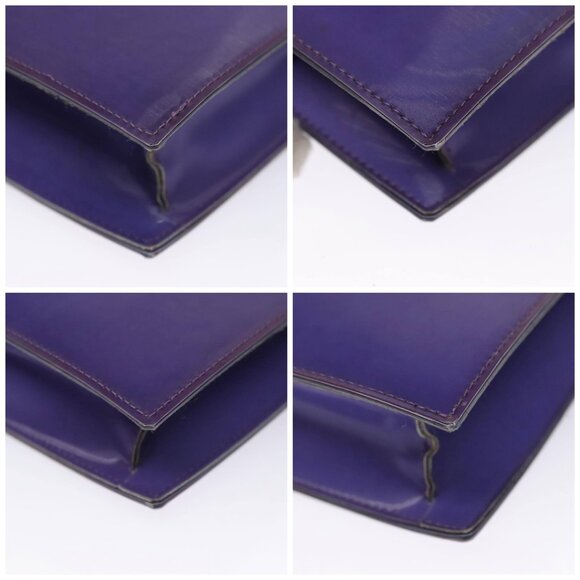 CHANEL Hologram Chain Shoulder Bag Vinyl Purple CC Auth bs21582 - Picture 15 of 15